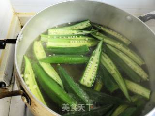 白灼秋葵的做法步骤：4