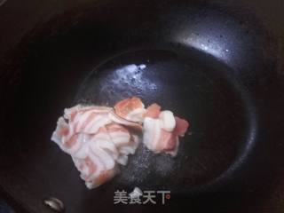 平菇肉片炒油菜的做法步骤：5