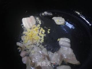 平菇肉片炒油菜的做法步骤：6