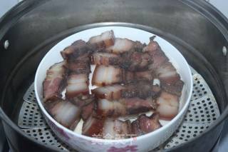 腊肉蒸芋艿的做法步骤：5