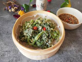 蒸茼蒿的做法步骤：4