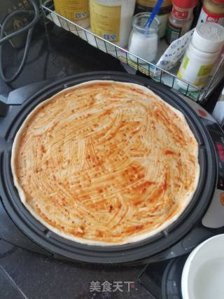 小番茄玉米虾仁披萨的做法步骤：4