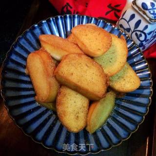 孜然黄金馍片的做法步骤：7