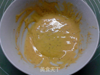 焙煎芝麻沙拉汁戚风蛋糕的做法步骤：5