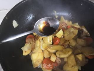 红烧冬笋焖腊鸡腿的做法步骤：8
