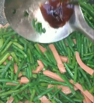 豇豆炒火腿的做法步骤：7