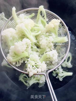 素炒有机菜花的做法步骤：2