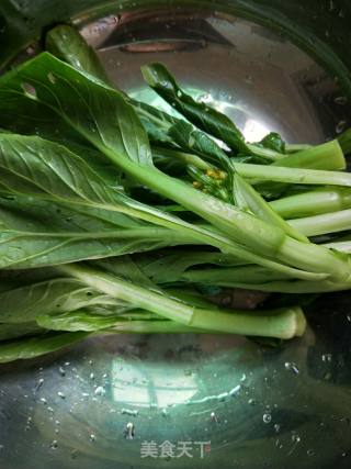 茄汁菜心的做法步骤：2