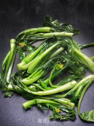 茄汁菜心的做法步骤：4