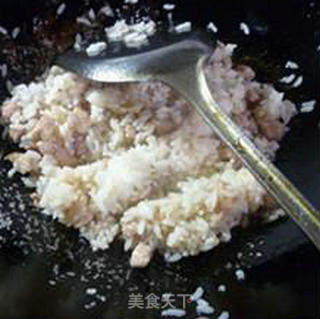 梅豆肉丁炒饭的做法步骤：9