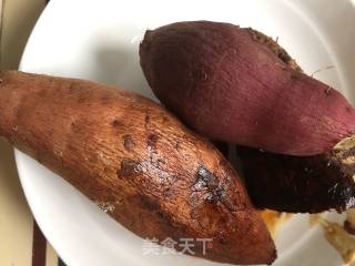 香煎红薯饼的做法步骤：1