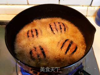 灯笼茄子（炸）的做法步骤：6
