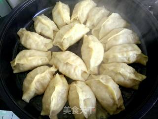 白菜猪肉锅贴的做法步骤：16