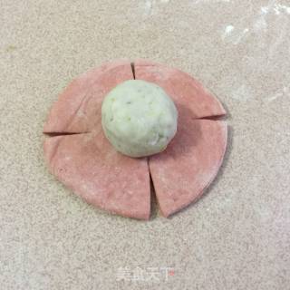 玫瑰香芋包的做法步骤：10
