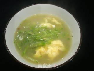 萝卜粉丝鸡蛋汤的做法步骤：12