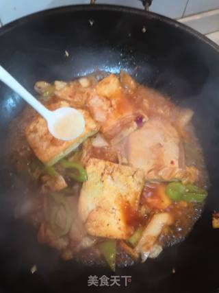 泡菜焖豆腐的做法步骤：10