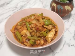 泡菜焖豆腐的做法步骤：12