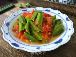 秋葵西红柿的做法步骤：7