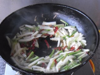 菠菜梗炒白菜条的做法步骤：10