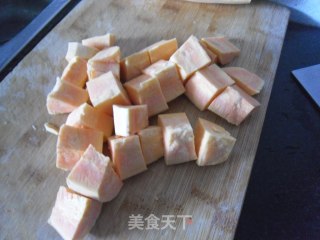 蛋黄焗地瓜的做法步骤：4