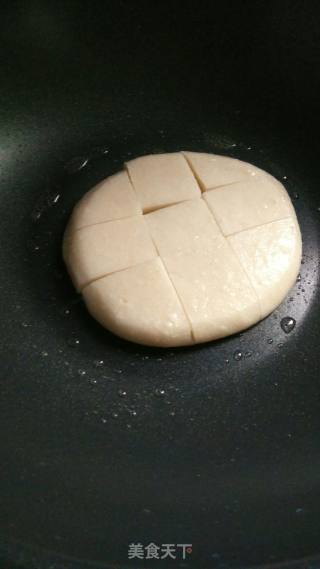 猪油煎糯米糍粑的做法步骤：4