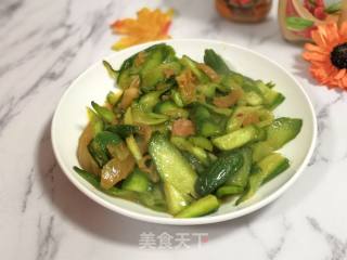 泡菜炒黄瓜的做法步骤：6
