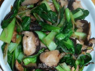 香菇青菜的做法步骤：5