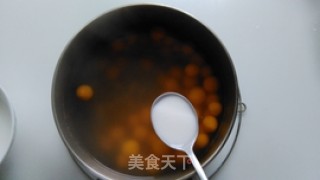 葡萄干烧小圆子的做法步骤：6