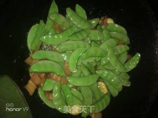 五花肉炒扁豆的做法步骤：5