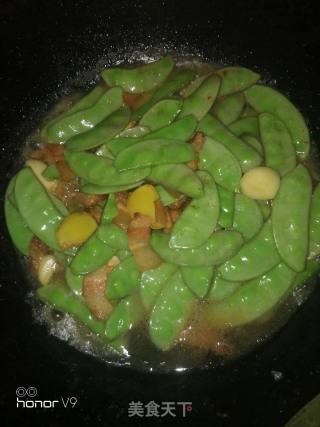 五花肉炒扁豆的做法步骤：6