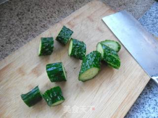 干豆腐黄瓜片的做法步骤：2
