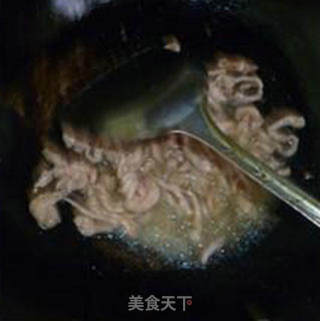 瘦肉丝带豆炒面的做法步骤：7