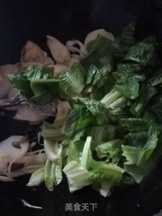 莴笋叶炒杏鲍菇的做法步骤：5