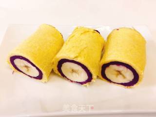 紫薯香蕉卷的做法步骤：8