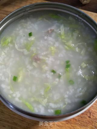 白菜瘦肉粥的做法步骤：9