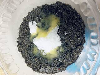 黑芝麻馅的做法步骤：5