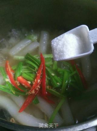 肉丸汤年糕的做法步骤：12