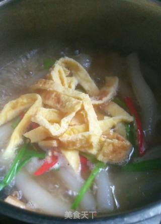 肉丸汤年糕的做法步骤：14