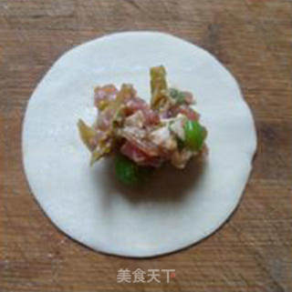 榨菜梅豆肉馅饺子的做法步骤：11
