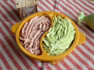 鸳鸯奶香果蔬泥的做法步骤：10