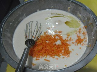 胡萝卜面糊饼的做法步骤：4