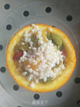 橙香简易八宝饭的做法步骤：6