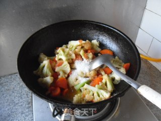 胡萝卜烧花菜的做法步骤：12