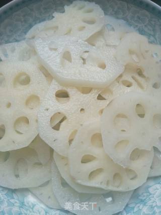 响油藕片的做法步骤：3
