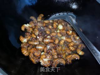 #特色美食#油炸知了猴的做法步骤：3
