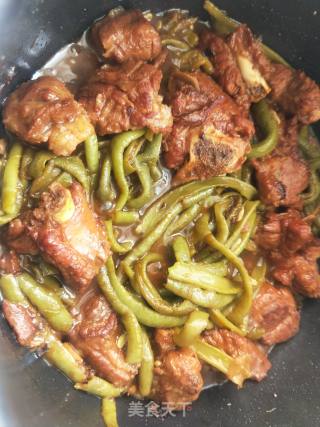 红烧排骨炖豆角的做法步骤：10