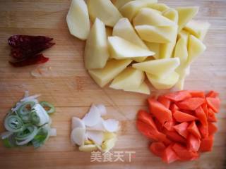 鸡心炖土豆的做法步骤：2
