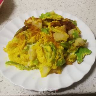 尖椒苦瓜鸡蛋饼的做法步骤：10