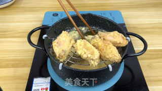 金灿灿的咸蛋黄鸡翅的做法步骤：3