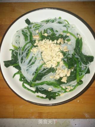 菠菜拌粉丝的做法步骤：11